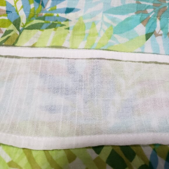 VTG Eddie Bauer 100% Cotton Smocked Waist Tropical Midi Sundress - Picture 6 of 8